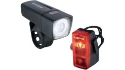 Sigma Sport Batterie-LED-Leuchten-Set Aura 25/Cubic